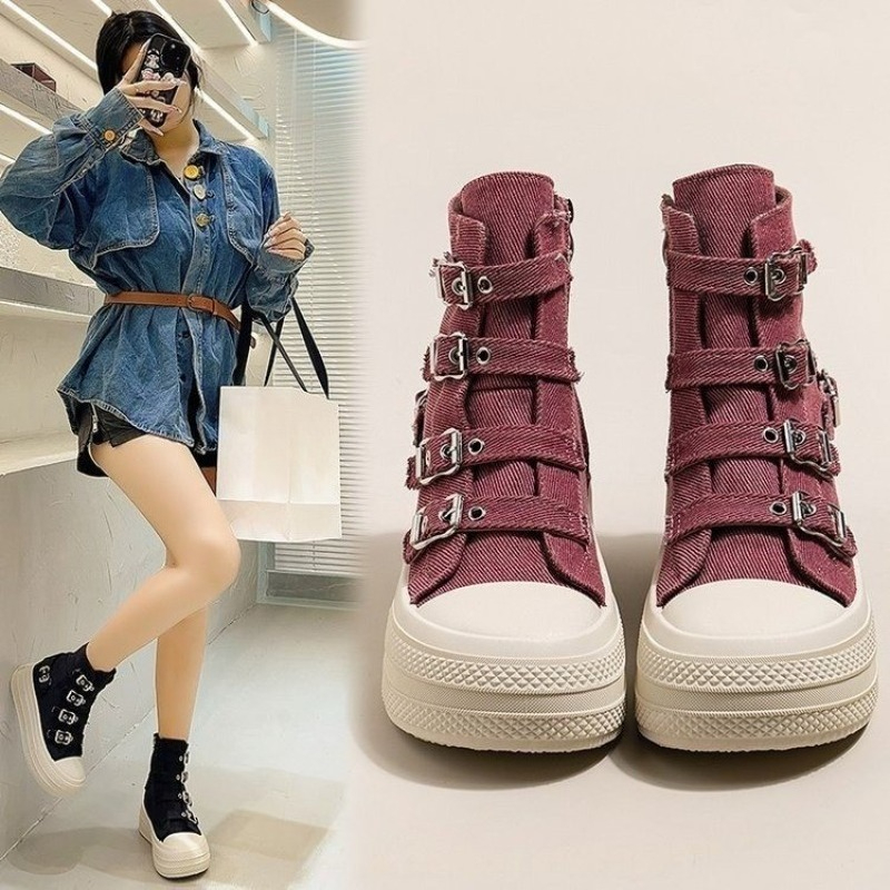 Women'S Shoes Popular - Tênis Feminino Casual Versátil de Plataforma