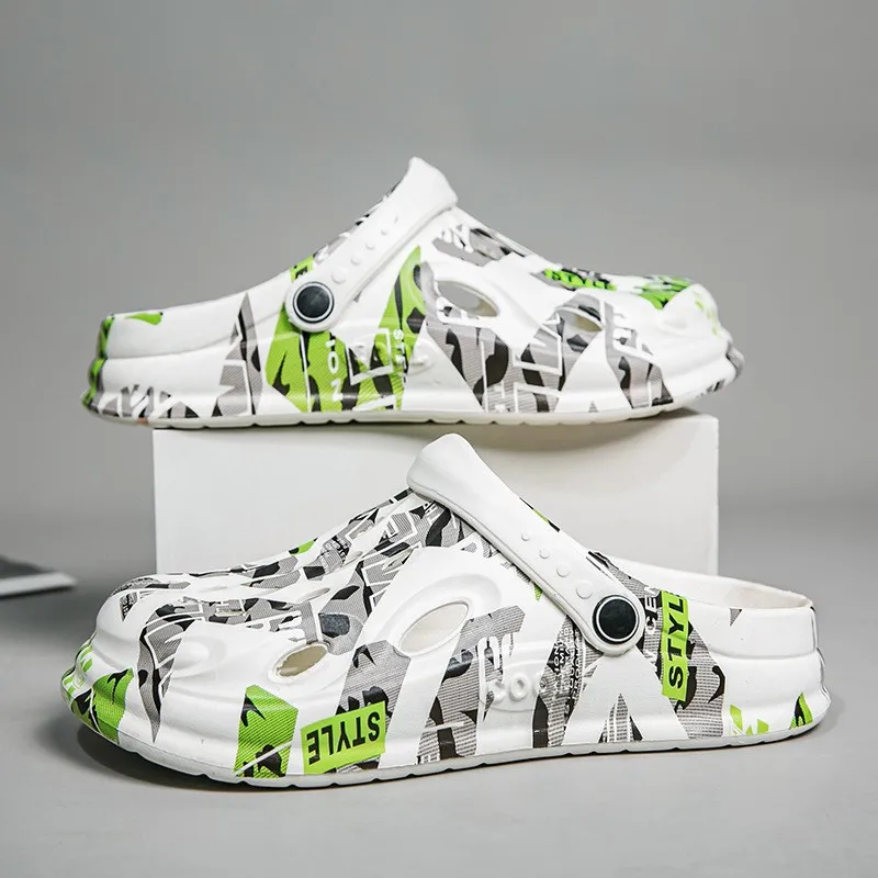 Croc Style Clog - Chinelos Masculinos Plus Size Novos para