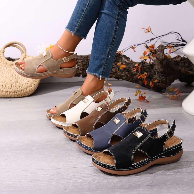 Women'S Shoes With Bunions - Sandálias Anabela Femininas Plus Size de