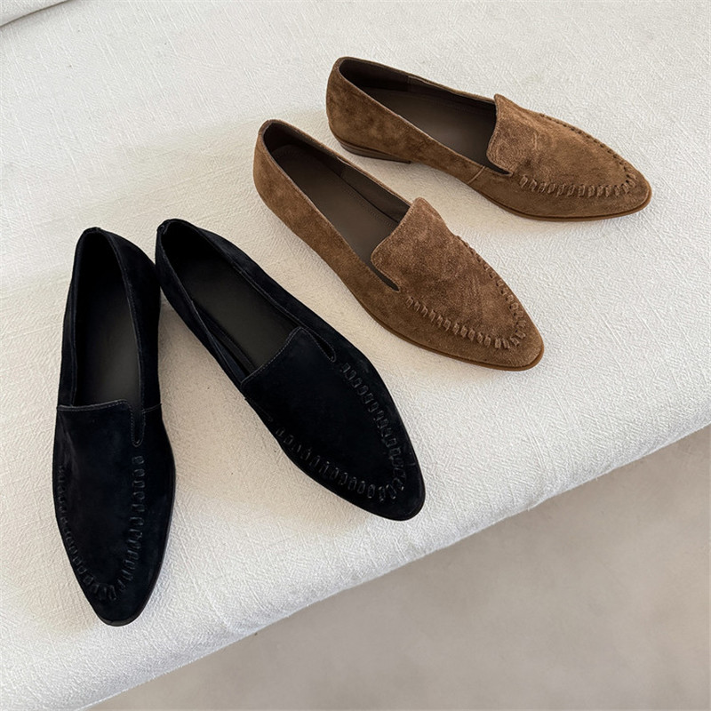 Kids Shoes Women - Novos Mocassins Femininos de Couro de