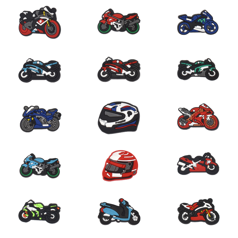 Croc Style Clog - Amuletos de sapato para motocicletas, sandálias