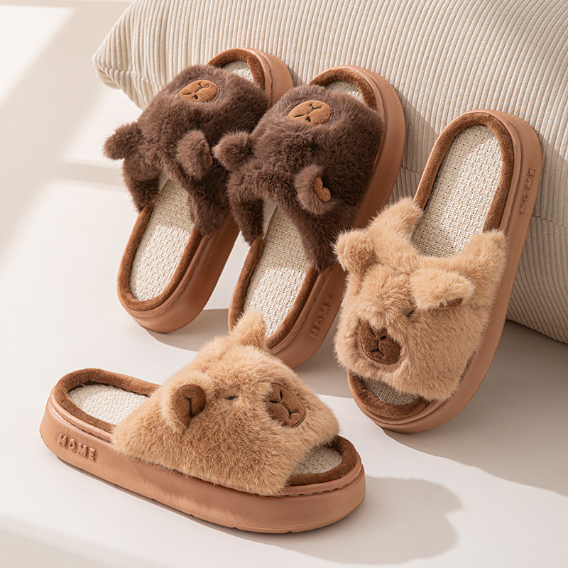 Women'S Shoes Popular - Chinelos Femininos de Cânhamo com Estampa