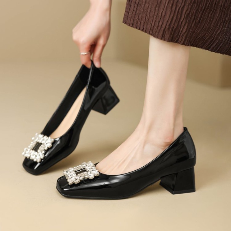 Women'S Shoes Professional - Sapatos Femininos Novos de Couro Envernizado