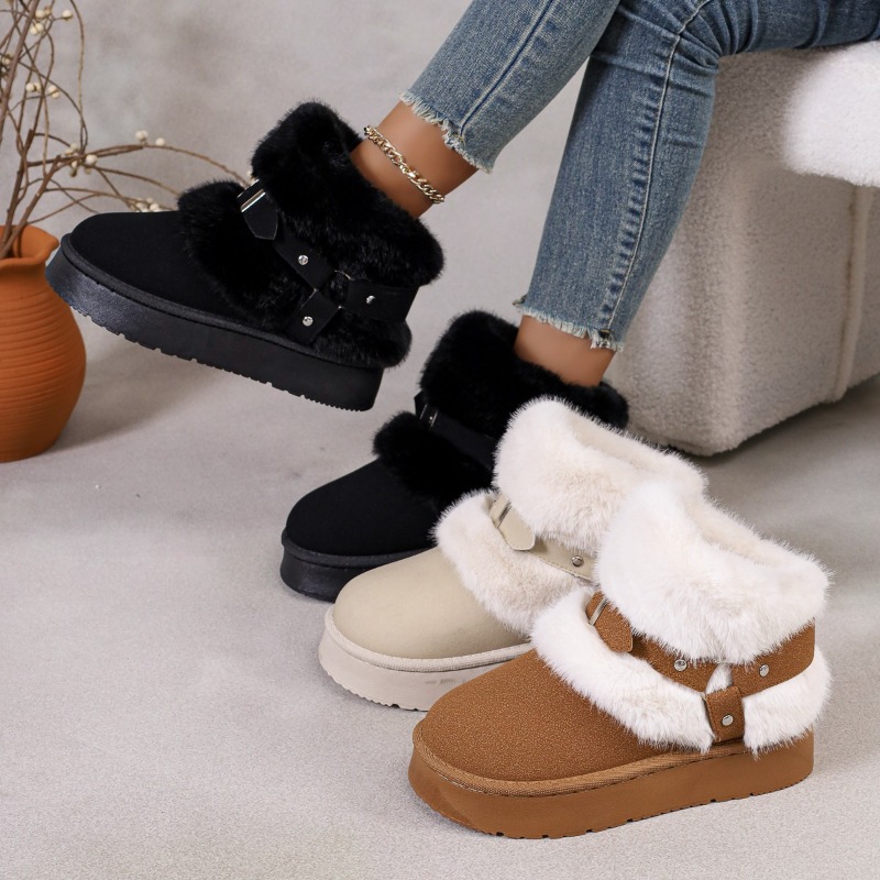 Women'S Shoes In Size 12 - Botas de Neve de Pelúcia Femininas
