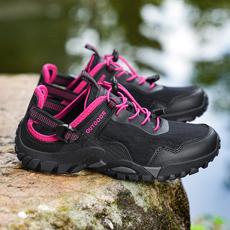 Women Shoes Big W - Tênis Clássico Preto e Vermelho para