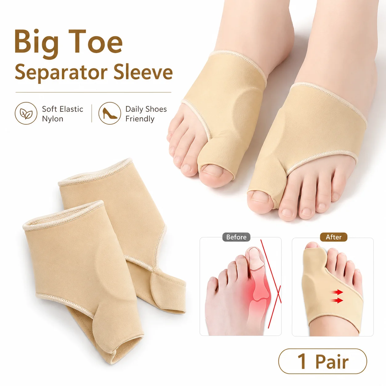 Women'S Shoes With Bunions - Protetor de Joanete e Separador de