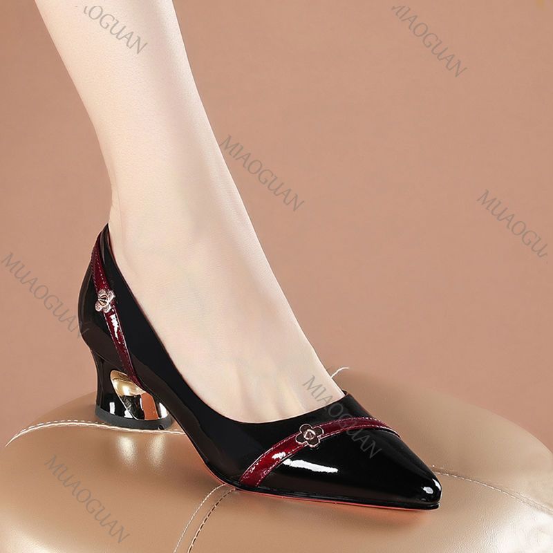 Women'S Shoes Professional - Mulheres bombas primavera outono couro macio