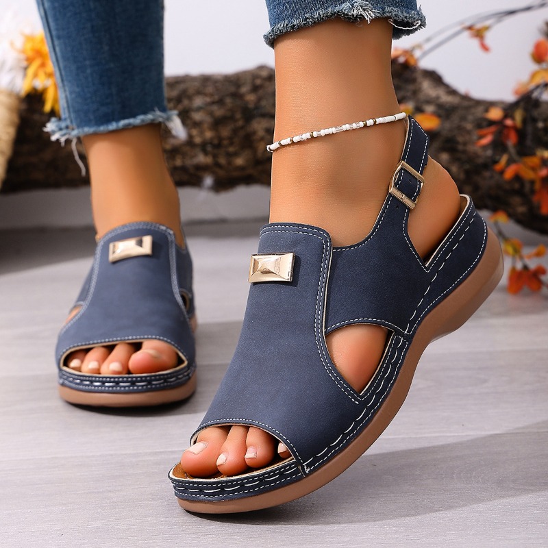 Sandálias Anabela Femininas Pl - Women'S Shoes With Bunions avaliação e preço
