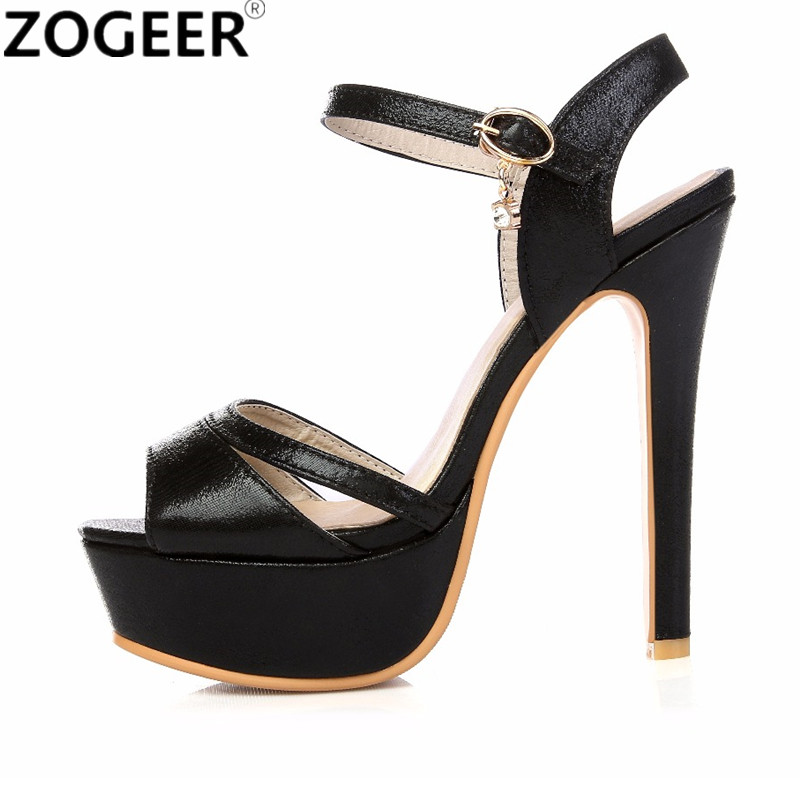 Moda feminina sandálias verão  - Metallic Heel Sandal avaliação e preço