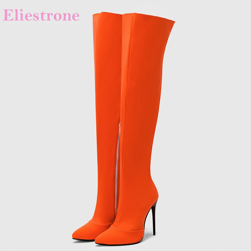 Novo inverno glamour laranja a - Women'S Shoes In Size 12 avaliação e preço