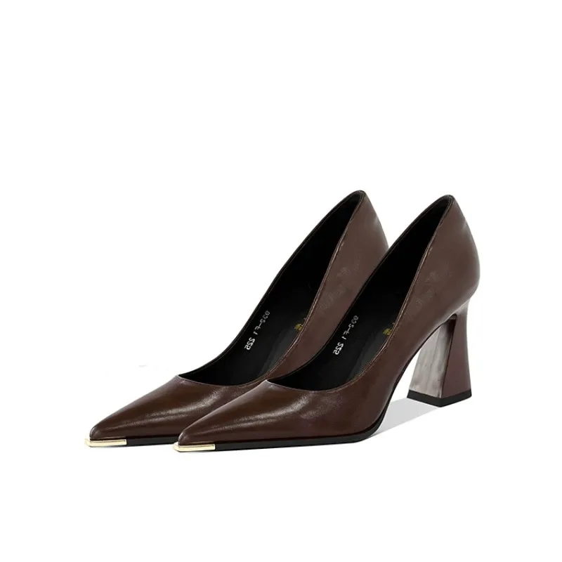 Retro apontou toe salto alto f - Women'S Shoes Professional avaliação e preço